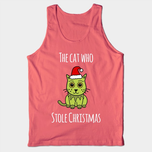 'The Cat Who Stole Christmas' Tank Top by bluevolcanoshop@gmail.com